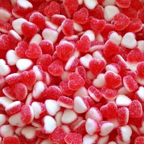 Coeur fraise crème sucrée