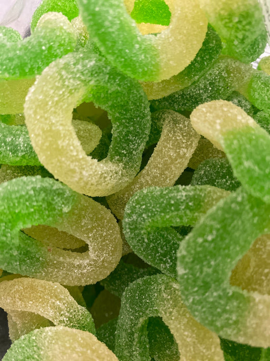 Anneaux de pomme sucrés