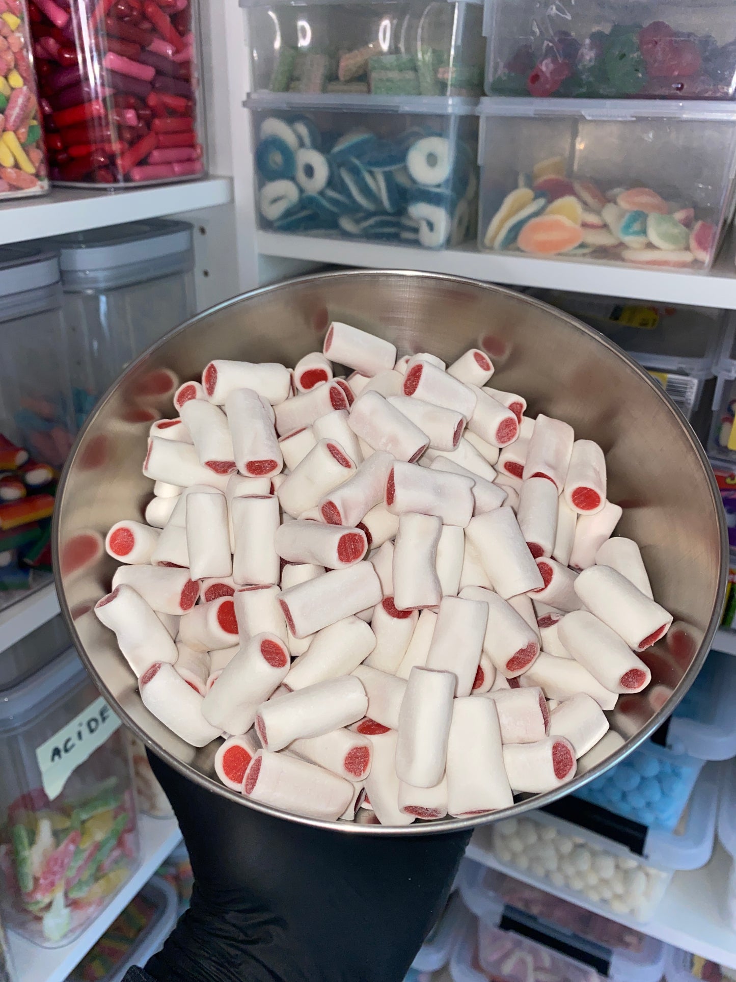 Mini jumbo fraise crème