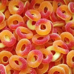 Anneaux Pêche sucrés