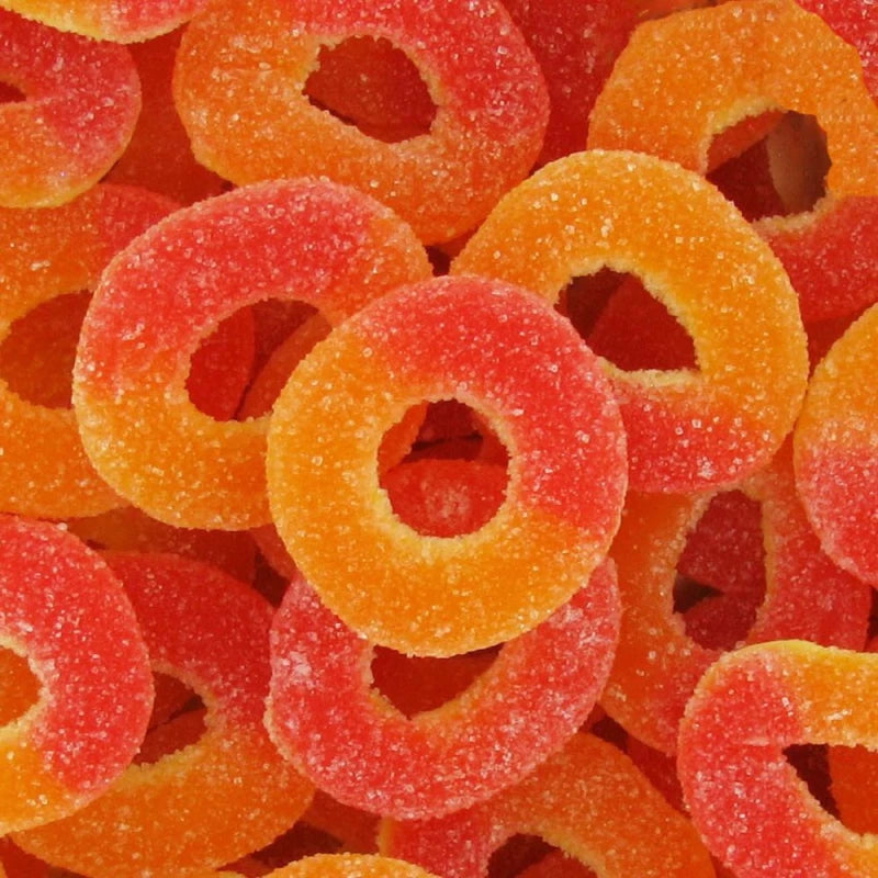 Anneaux de pêche sucrés